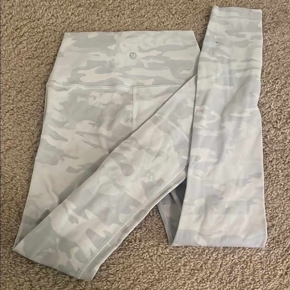 Kids Gray Camouflage Leggings